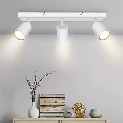 Kambo Deckenleuchte LED Schwenkbar GU10 - Moderne Metalllampe für Wohnzimmer