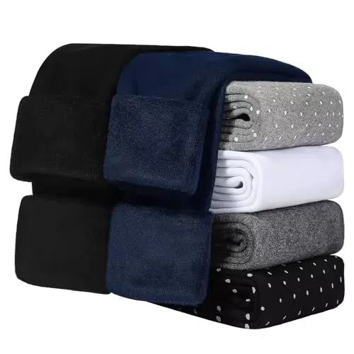 KEREDA Mädchen Thermo Leggings für den Winter, dick und warm