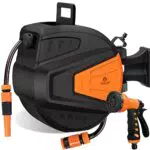 KESSER® Schlauchtrommel mit 2-Wege-Verteiler und Multi-Handbrause, Automatik