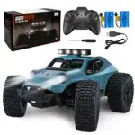 Kizeefun Ferngesteuertes Auto 2.4GHz Offroad mit 2 Akkus und LED Scheinwerfer