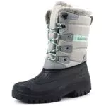 Knixmax Damen Schneestiefel Winterstiefel Wasserdicht und Rutschfest