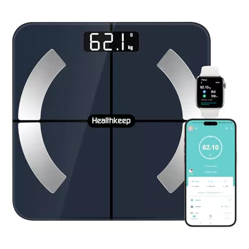 Körperfettwaage Bluetooth – Smart Digitale Waage für BMI, Gewicht und Muskelmasse