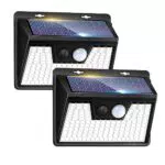 Kolpop Solarlampe mit Bewegungsmelder, 3 Modi, IP65 wasserdicht, 140 LED
