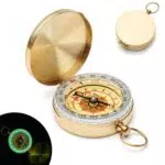 Kompass Outdoor Messing Kompass – wasserdicht für Wandern, Camping und Abenteuer