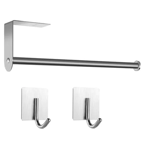 Küchenrollenhalter Edelstahl selbstklebend ohne Bohren für Küche und Badezimmer