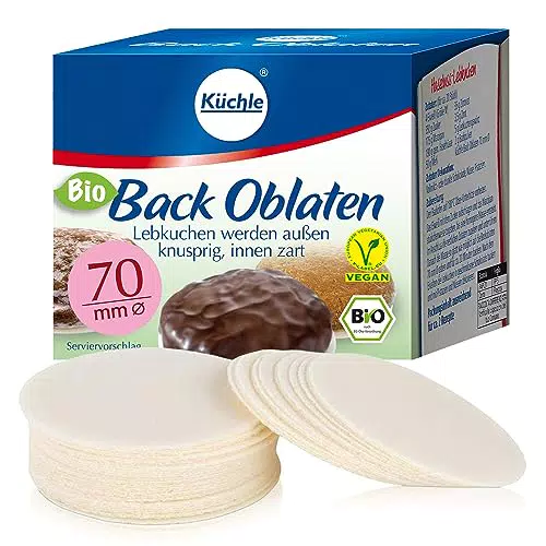 Küchle Bio Vegan Backoblaten für Makronen und Lebkuchen