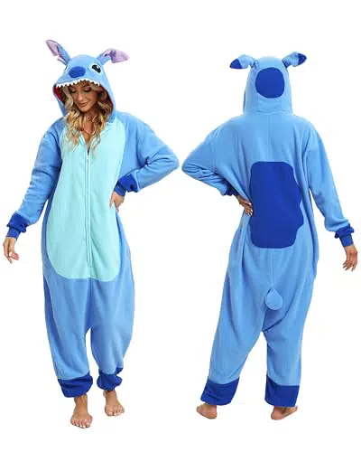 LBJR Tier Onesie für Karneval und Halloween – Kostüm und Schlafanzug für Erwachsene