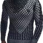 Leif Nelson Herren Strickpullover mit Schalkragen – Hochwertiger Winterpullover