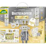 Lena 42713 Bastelkoffer Teile, Material zum Basteln Papier