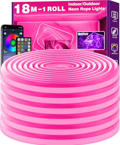 LETIANPAI Neon LED Strip - Flexible RGB Neonlichter mit App- und Fernbedienung