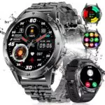 LIGE Smartwatch Herren mit Telefonfunktion, 1,43'' AMOLED, IP68, 120+ Sportmodi