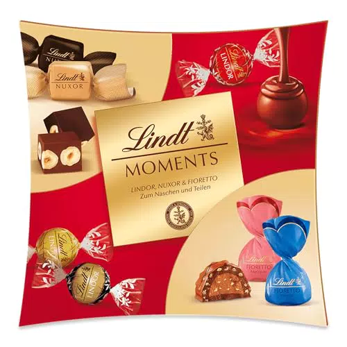 Lindt Schokolade Moments Sharing - Raffinierte Mischung aus LINDOR, NUXOR und FIORETTO