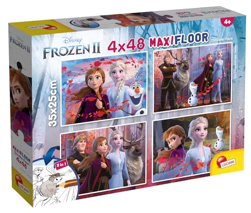 Lisciani Disney Puzzle Die Schneekönigin - Pädagogisches Spiel für Kinder ab 4 Jahren