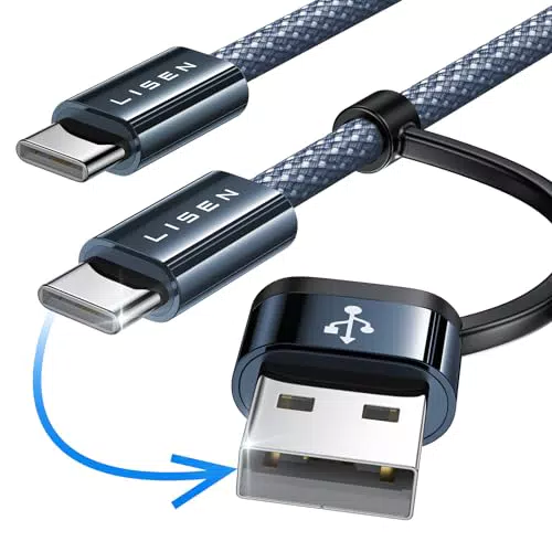 LISEN USB C Kabel 60W PD 3.0 – Schnellladekabel für iPhone, Samsung, MacBook Pro/Air