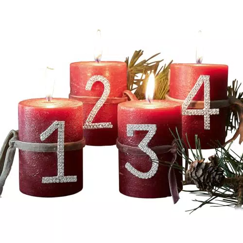 Loberon Deko-Pin Kerzenverzierung für Advent und Weihnachten, Messing und Glas