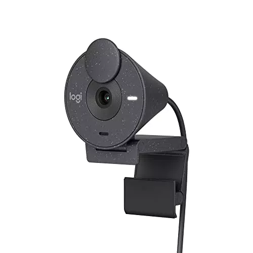 Logitech Brio 300 Full HD-Webcam mit Mikrofon, Sichtschutz und USB-C