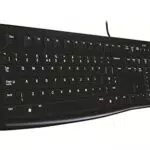 Logitech K120 Tastatur für Windows und Linux, USB, leises Tippen, spritzwassergeschützt