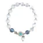 LONHEO Naturstein Armband Damen - Chakra Armband mit echten Edelsteinen