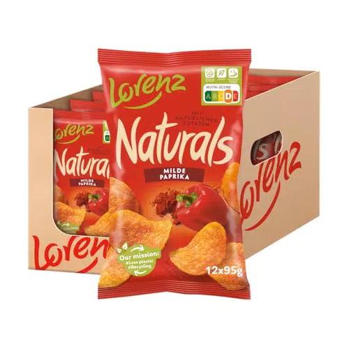 Lorenz Snack World Naturals Paprika Snacks - Knuspriger Genuss für jeden Tag