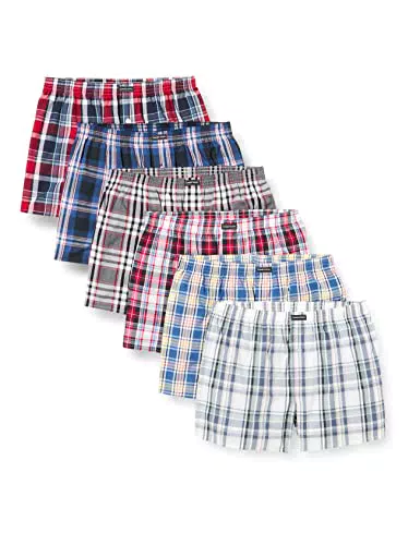 Lower East Herren American Boxershorts aus 100% Baumwolle: 6er und 10er Packs in vielen Farben