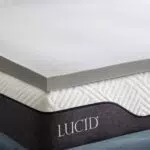 LUCID Memory Foam Matratzen Topper mit Bambuskohle, 5 cm dicke