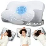 LUOFNI Ergonomisches Memory Foam Kissen, Höhenverstellbar und Antischnarch