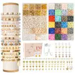 Lynnmos Polymer Clay Perlen Set für Schmuckherstellung und DIY Projekte