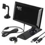 Maclean MCTV-948 Aktive DVB-T/T2 Zimmerantenne mit Verstärker und Saugnapf