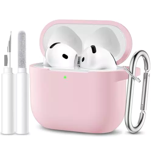 Maledan Hülle für AirPods 4 – Silikon Ganzkörper-Schutzhülle mit Reinigungskit