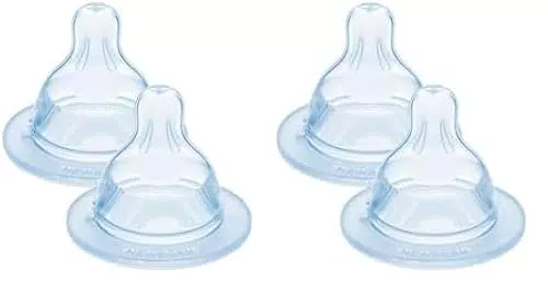 MAM Sauger für Babyflasche, stillfreundlich und besonders langsam, Gr. 0