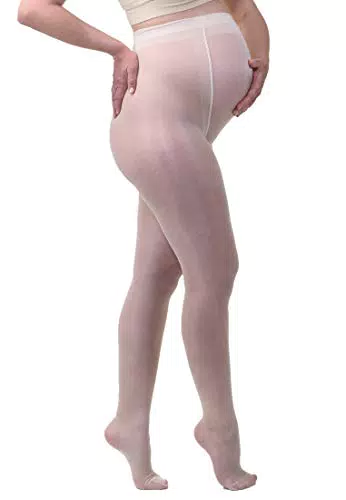 MAMSY Schwangerschaftsstrumpfhose transparent 20 den, komfortabel aus Italien