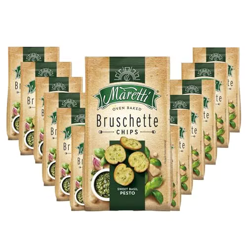 Maretti Bruschette mit süßem Basilikum-Pesto – köstliche Brotchips