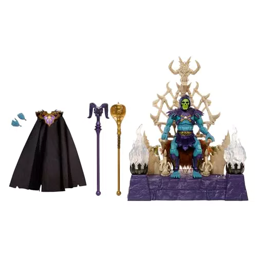 Masters of the Universe Skeletor Actionfigur mit beleuchtetem Thron Set