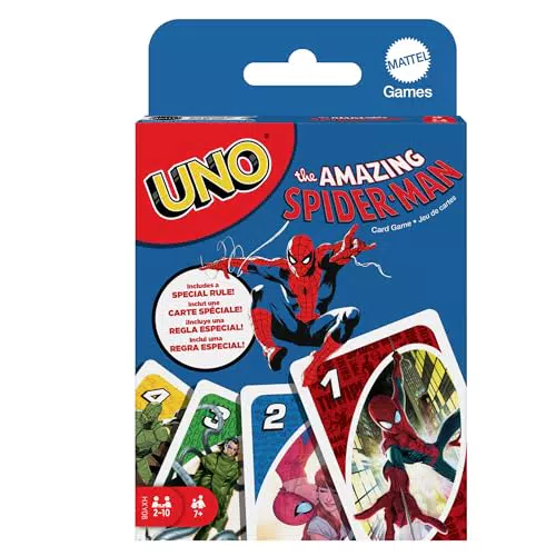 Mattel Games UNO – Kartenspiel für Kinder und Familien, inspiriert von Spider-Man