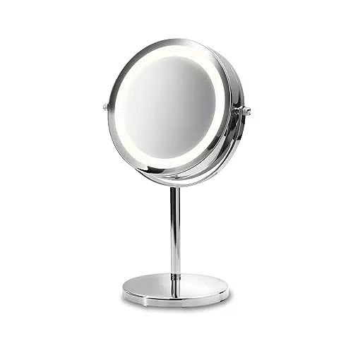 Medisana CM 840 Kosmetikspiegel mit LED-Beleuchtung und 5-facher Vergrößerung