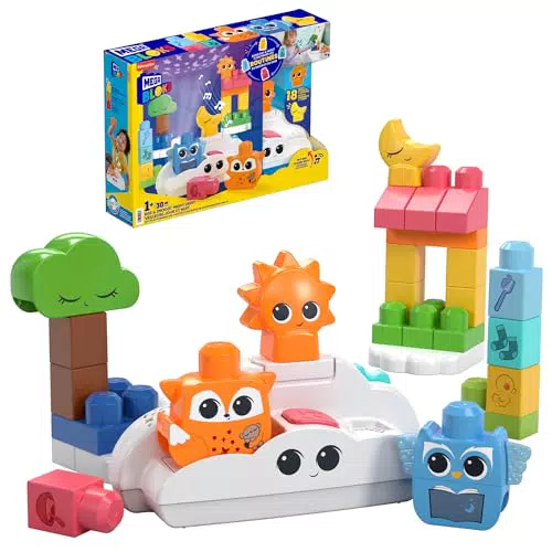Fisher-Price Schlummerwald Nachtlicht mit Musik und Lichteffekten für Kinder