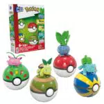 Pokémon Actionfigur Bauspielzeug Trainerteam mit Bisasam, Chelast, Hoppspross und Myrapla HWR77