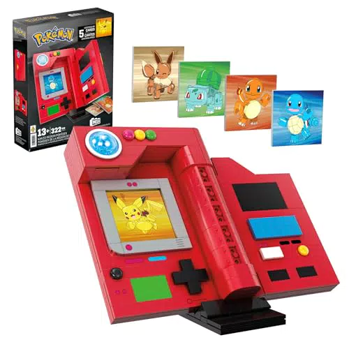 Pokémon Bauspielzeug Kanto-Region Pokédex mit Lichtfunktion für Sammler HYM37