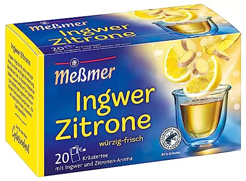 Meßmer Ingwer-Zitrone Tee – Vegan, Glutenfrei, Laktosefrei