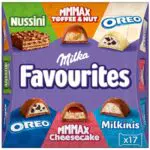 Milka Favourites Schoko Pralinen Mix – 6 verschiedene Sorten in Geschenkverpackung
