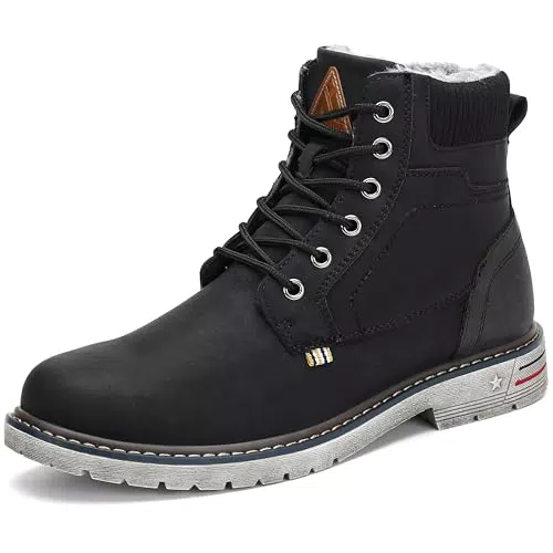 Mishansha Herren Winterstiefel Wasserdicht Gefüttert für Outdoor-Aktivitäten