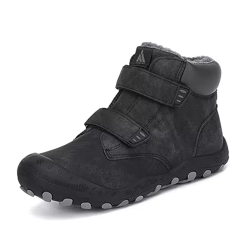 Mishansha Kinder Winterschuhe - Warm gefütterte rutschfeste Schneestiefel
