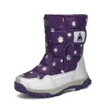 Mishansha Mädchen Winterstiefel Gefütterte Schneestiefel für Kinder