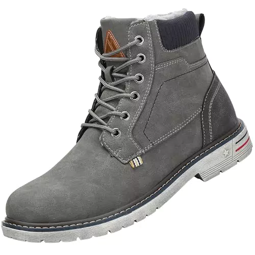 Mishansha Damen Winterstiefel Gefütterte Kurzschaft Winterschuhe Bequem