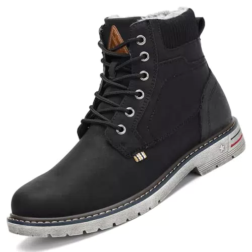 Mishansha Winterschuhe Herren & Damen - Gefütterte, wasserdichte Winterstiefel