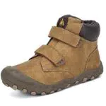 Mishansha Kinder Schneestiefel Winterschuhe Jungen Mädchen Winterstiefel Warm Gefüttert Sneaker Winter Trekking Wanderstiefel Bootsportschuhe Braun