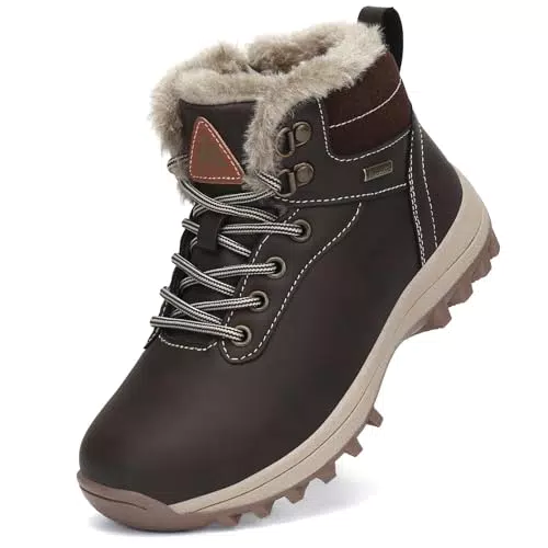 Mishansha Winterschuhe Kinder Wasserdicht Gefüttert für Jungen und Mädchen