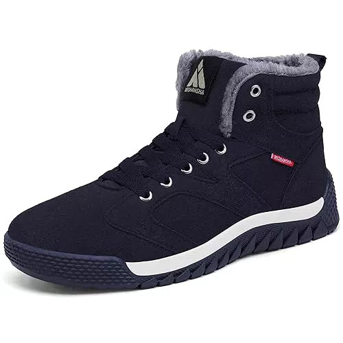 Mishansha Herren Winterschuhe Warm Gefüttert Schneestiefel rutschfest Outdoor