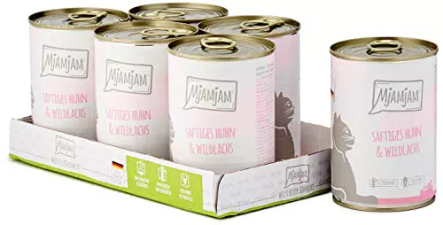 MjAMjAM Premium Nassfutter für Katzen - Zarte Ente & Geflügel mit Möhrchen