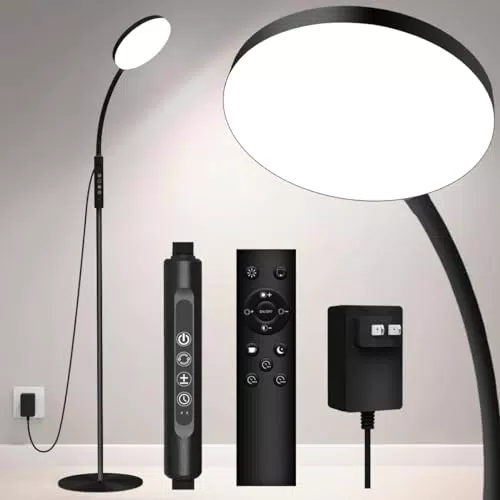 Mojimdo Stehlampe 20000 Lux - Dimmbare LED Lichttherapielampe für Zuhause und Büro